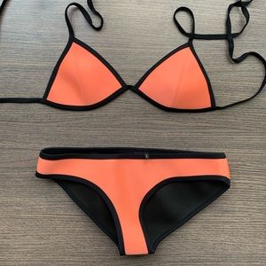 Triangl Swimwear Orange Bikini Set